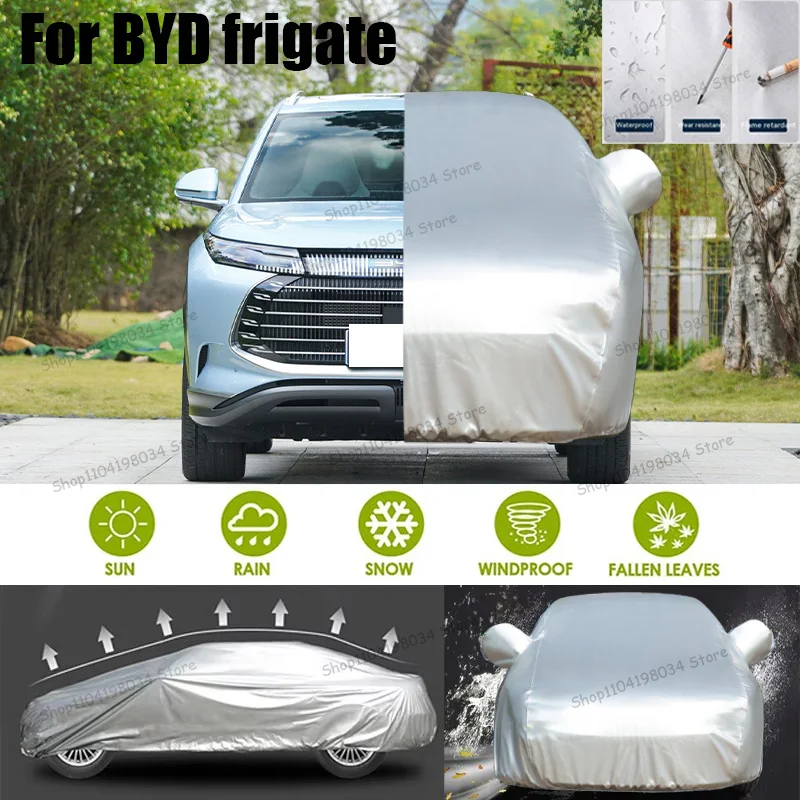 

For BYD frigate Auto parts Anti snow Anti dust Sunscreen Anti-uv Anti peeling paint And Anti Rainwater 210t car cover Car cover