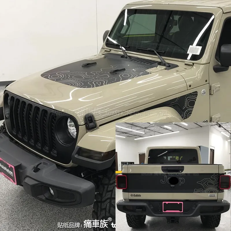 

Car stickers For Jeep gladiator Body hood decoration Sport Accessories Decal Stripe Vinyl Graphics