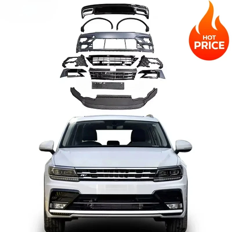 

Hot Sale! Car Bumpers R Line Body Kits: Front Bumper with Grill, Front Wheel Arch & Rear Diffuser Tips