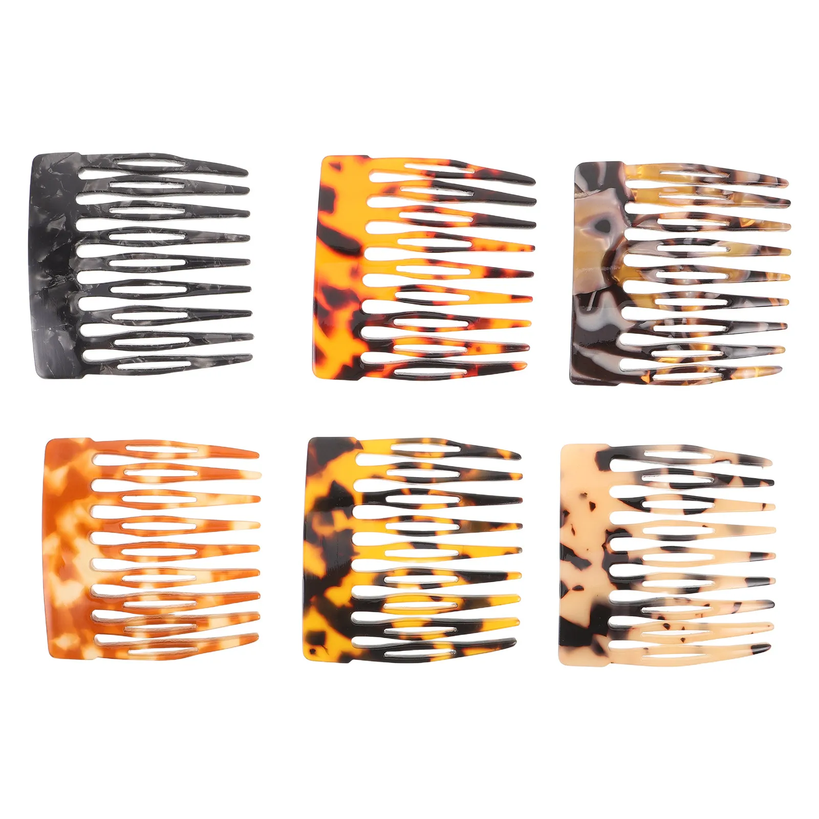 

Набор из 6 расчесок с леопардовым принтом: компактные, с широкими зубьями, для укладки волос, для женщин, портативные, для путешествий, для распутывания волос, антистатические, для пучка и боковых прядей