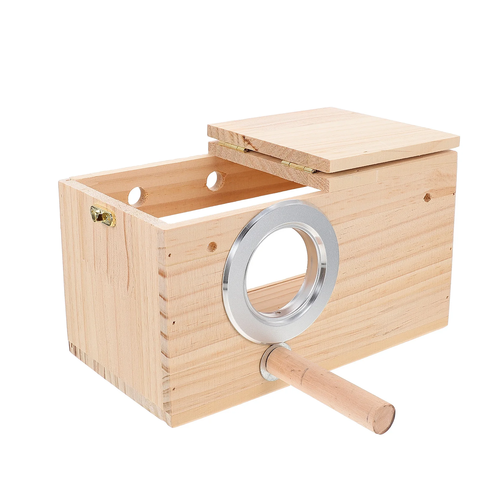

The Bird's Nest Parakeet Nests for Cages Hanging Small Parrot Large Parakeets Wooden Accessory Birds Lovebirds