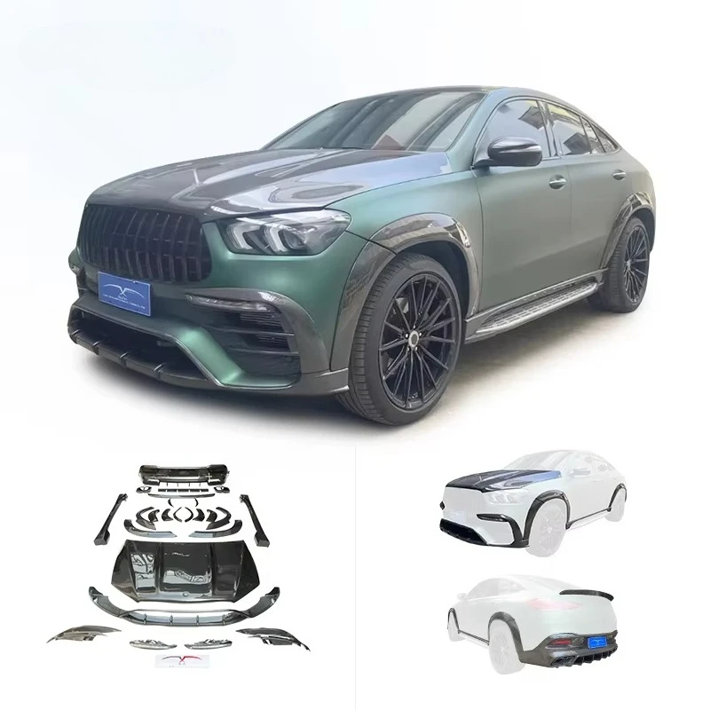 Body Kit Upgrade Top Style ForBenz GLE350 450 63 C167 Carbon Fiber Hood&Rear Diffuser&side Skirt&wheel Arche&front Spoiler/lip