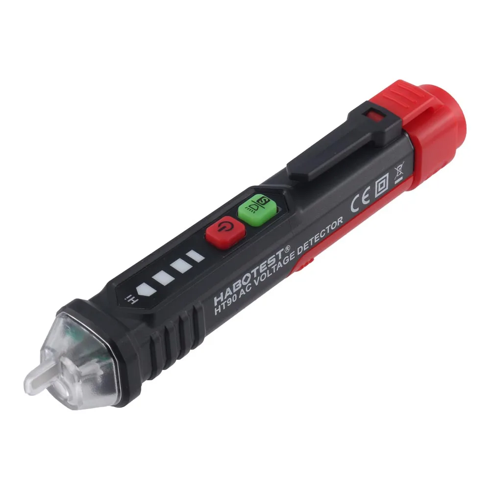1PC habotest ht90 ncv גלאי מתח ללא מגע עט בודק ac 12- 1000v עבור עבודות חשמל