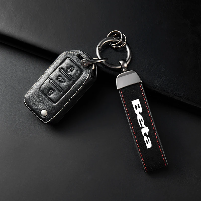 For Beta Evo 250 300 80 Junior Senior RR 125 200 350 390 430 450 480 2T SM 4T LC 50 Enduro Suede Keychain Motorcycle Key Ring