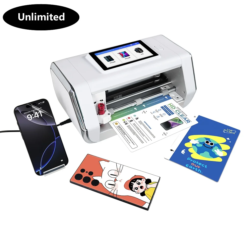 

Wholesale Intelligent Mini Mobile Phone Film Cutter Plotter Unlimited TPU Hydrogel Smartphone Screen Protector Cutting Machine