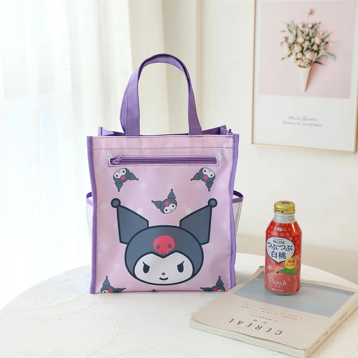 Sanrio Hello Kittykuromimy MelodyCinnamorollPompomPurin cute school bag stationery children tote shopping bag toys