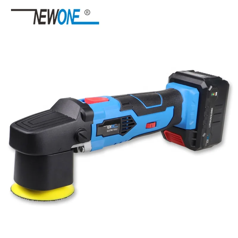 NEWONE 16V Orbital Car Buffers Polisher 3Inch Dual Action Random Automotive Polisher Machines 8mm Polishing Waxing Power Tool