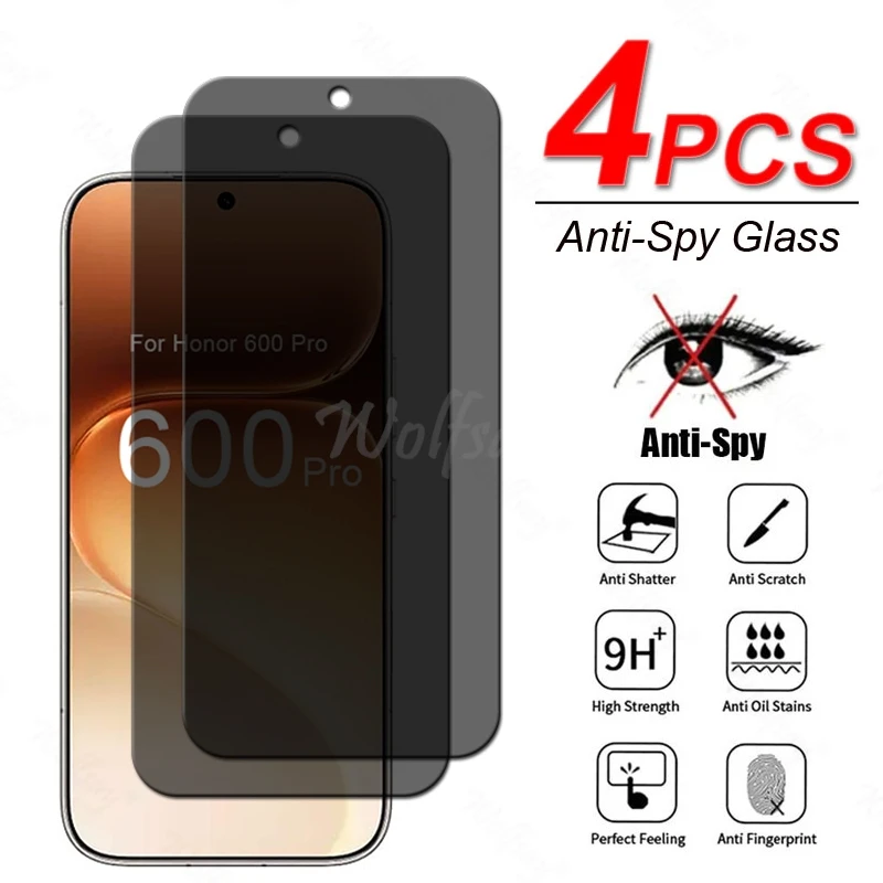 Anti Spy Screen Protector Glass For Honor 600 Pro Glass Priv