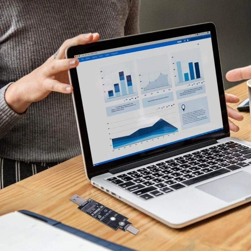 Q5WA M.2 к USB -адаптеру двойной протокол M.2 NVME ngff жесткий диск USB3.1 gen2 USB к NVME Solid States Reader для 2280 2242