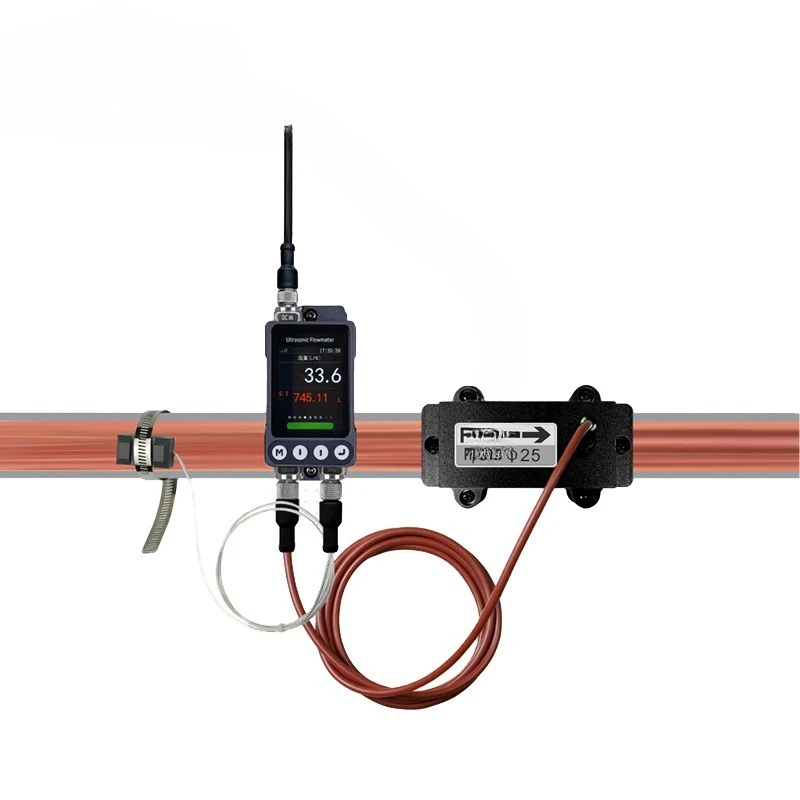 Small diameter ultrasonic flowmeter, liquid water sewage