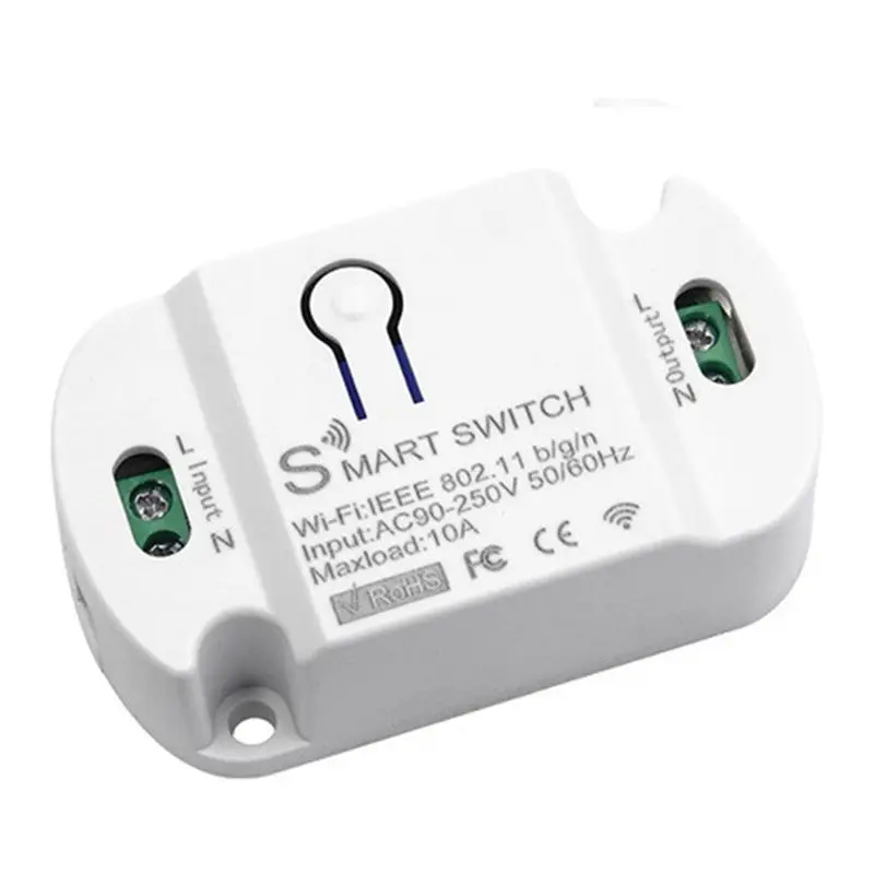 

A29F-Tuya Wifi Smart Switch 10A Wireless Timer Smart Home LED Light Voice Control Automation Module