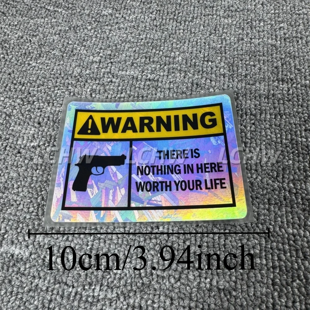 Life Warning Sticker Nothing Here Worth Your Life Waterproof Sunproof Vinyl Decal Motorcycle Helmet Truck Engine Scratch Cover