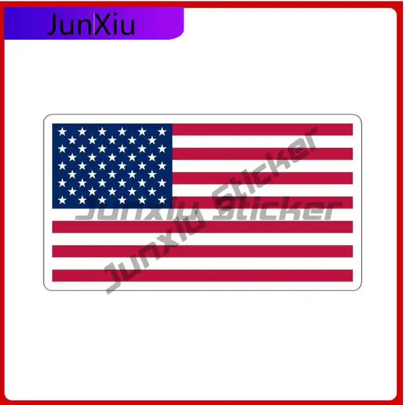 

United States Of America Patriotic Stickers Usa Flag Decal Travel Laptop Windows Windshield Luggage Kayak Suv Motorcycle Bumper