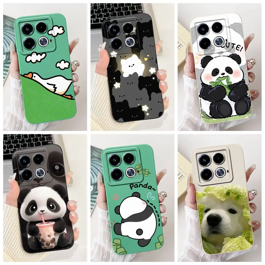 For Infinix Note 40 Pro Case X6851 Funny Cartoon Cover Full Camera Protection Shell For Infinix Note 40 Pro Plus Note40 Pro Bags