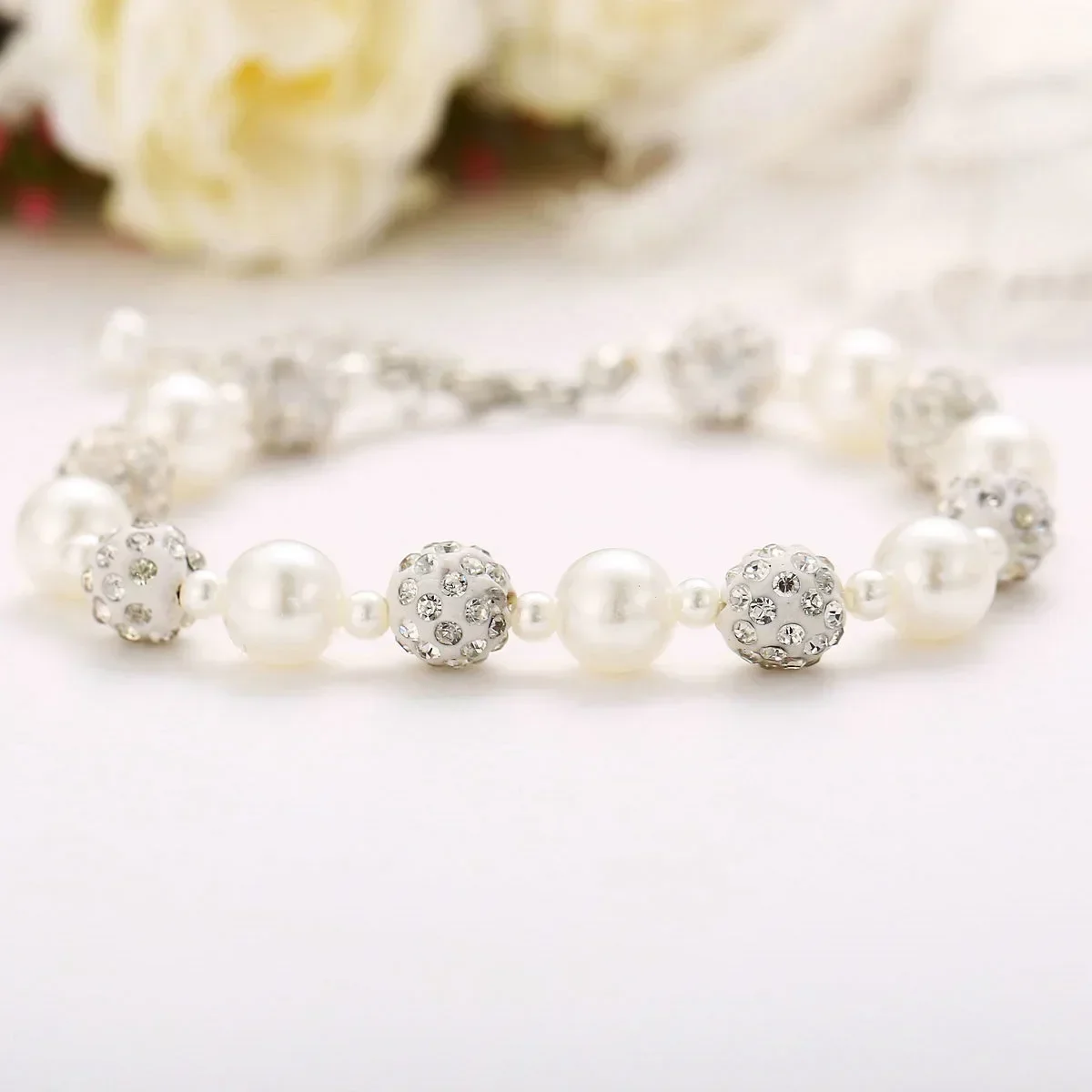 Delysia King  White pearl bracelet