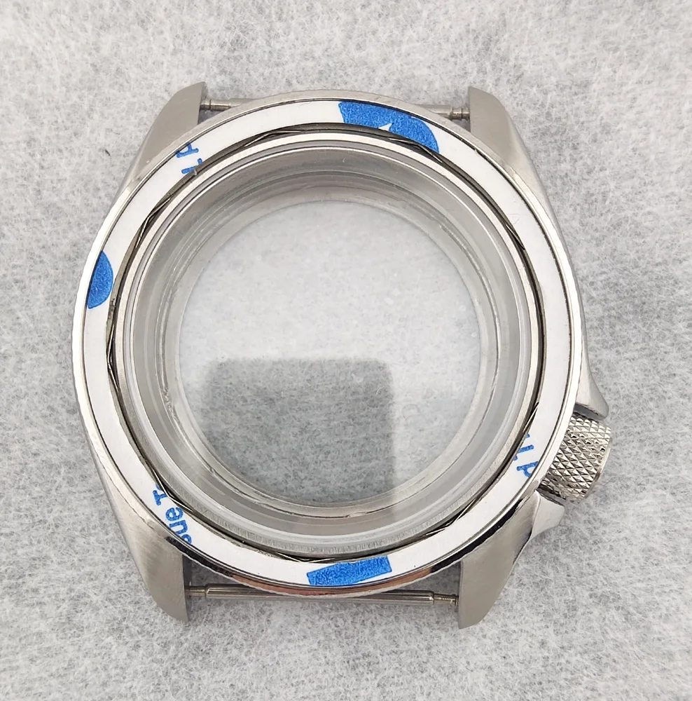 40mm Watch Case NH35 Case SKX007 case SKX009 Screw In Crown Stainless Steel Sapphire Convex Glass Case Fit NH35/NH36 Movement