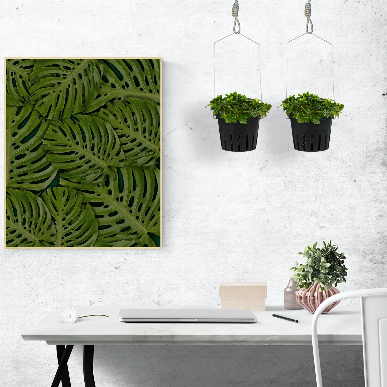

Hanging Plant Pot Root Control Flower Basket Planter Porous Flowerpot for Succulents Tall Pots Balcony Garden