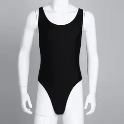 New men's tights high cut vest swimsuit Thong tight swimsuit swimming beach pool bikini