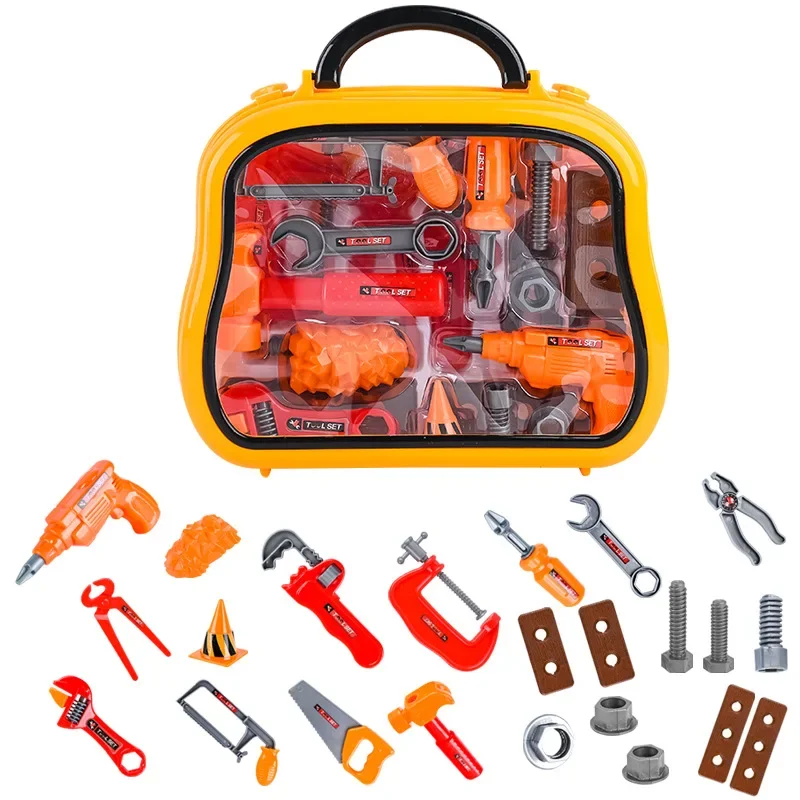 Children Toolbox set Toy Boy Simulation Maintenance Electric Drill Platform Repair tool toysScrew Assembly