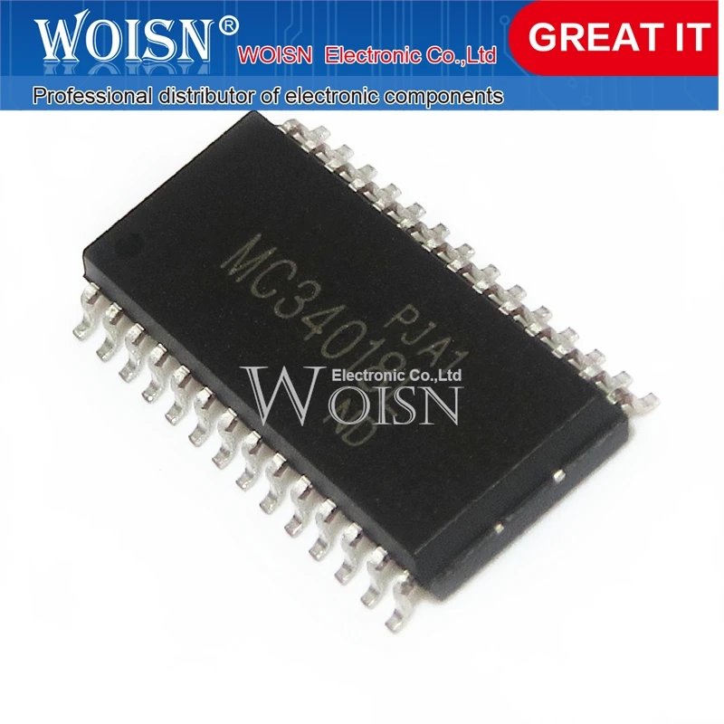 10PCS L9848 MC145151DW2 MC34018L MC34118DW MC908JL8CDWR MCP23017-E/SO MCP23S17-E/SO MP3389EY MP3399EY MS6714G