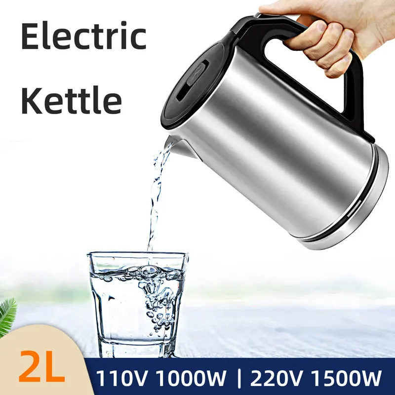 

2L Electric Kettle,Quickly Boiling Water,Automatic Power-Off,Dry-Boil Protection,110V1000W,220V1500-1700W,Food Grade 304