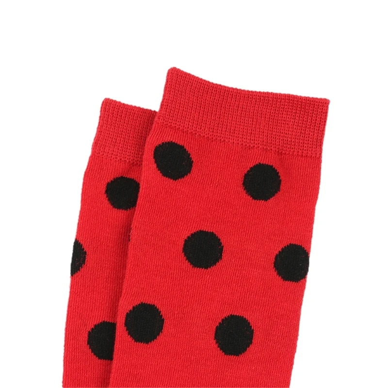 Chaussettes hautes Ladybird Dots pour spectacles jeux rôle pour enfants 7 à 12 ans