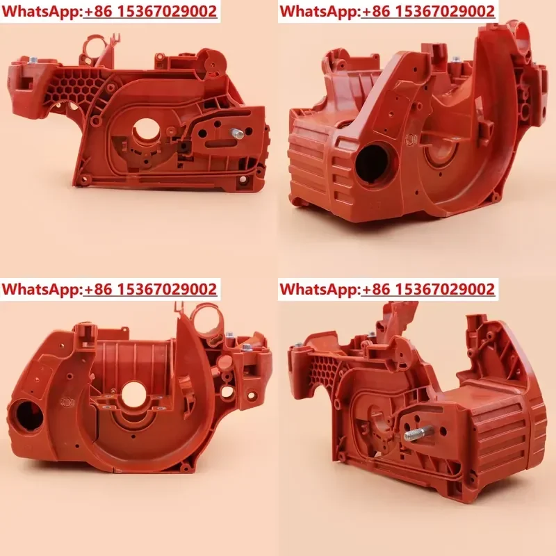 Alloy Crankcase Box Accessories Compatible with Husqvarna 445 450 Chainsaw Replacement Parts Engine Housing Cover Kit