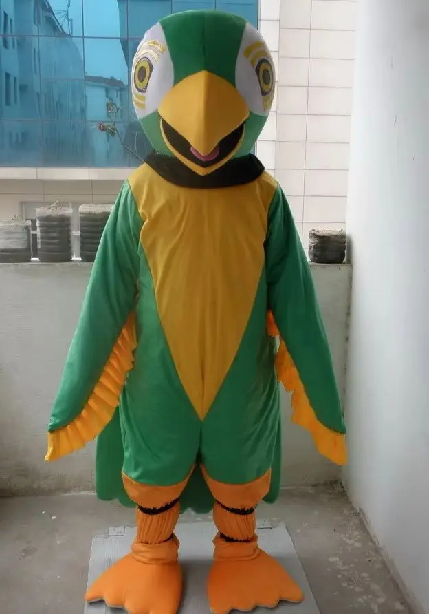 New Version the special green Parrot Mascot Costume Adult Birthday Party Fancy Dress Halloween Cosplay Outfits Clothing Xmas