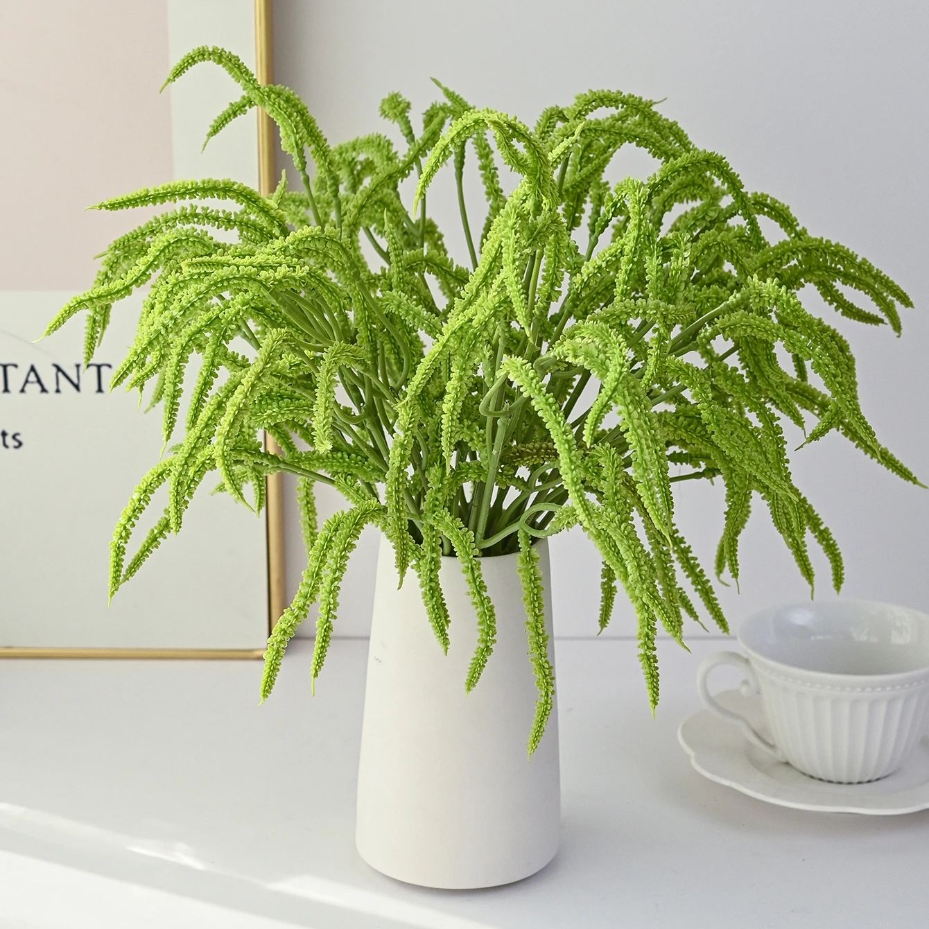 Artificial Fluffy Palm Vine Holiday Indoor Room Dining Table Vase Centerpiece Outdoor Yard Holiday Party Wedding DIY Accessories view 5
