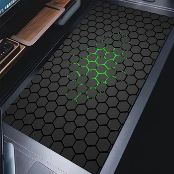 Mauspads Anime Geometrisch Großes Mauspad Gaming Zubehör Mousepad Pc Schrank Gamer Computer Schreibtisch Matte Laptop Tastatur Teppich