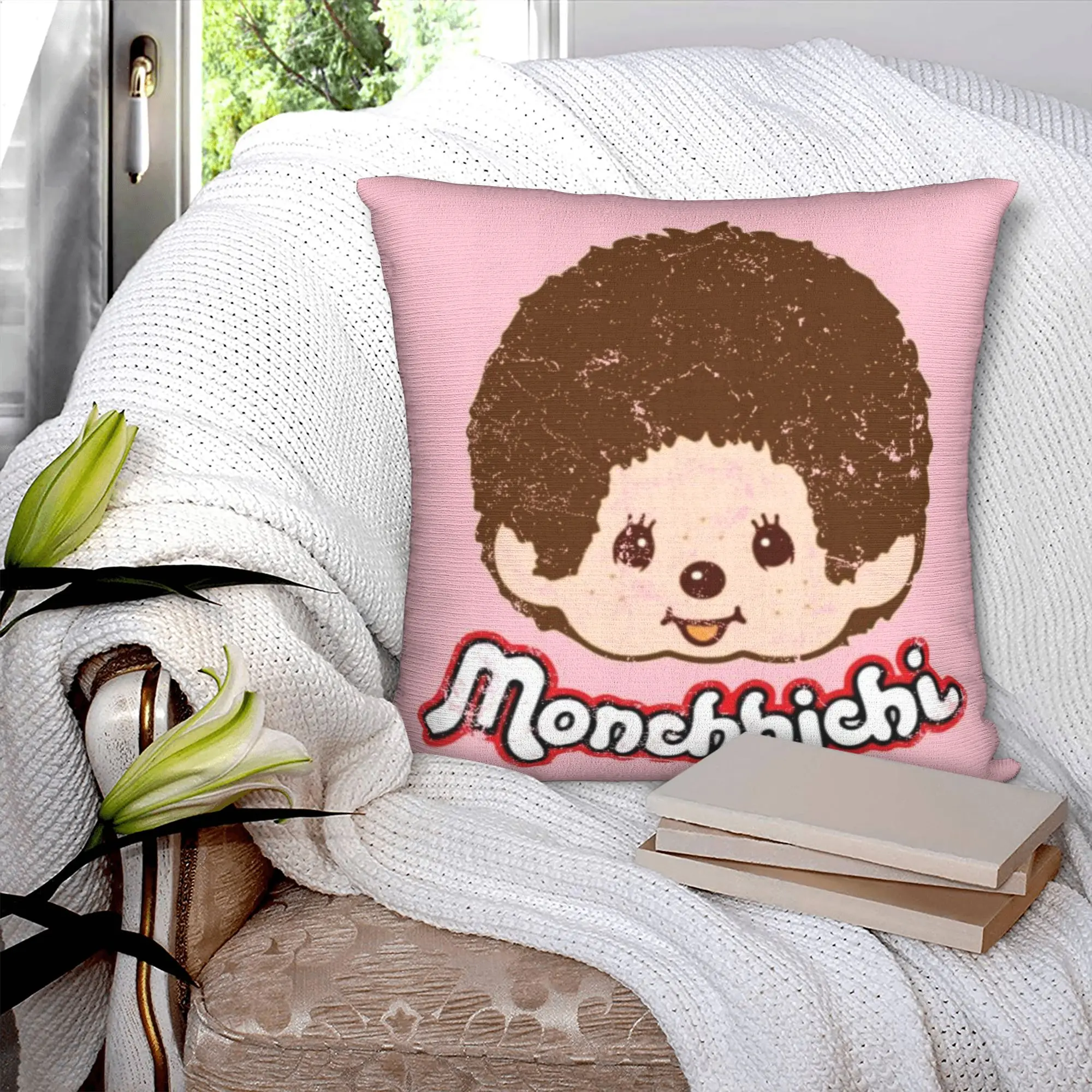 

Наволочки Monchhichis, мягкий чехол для подушки, наволочка, декор автомобиля, квадратный, разные размеры