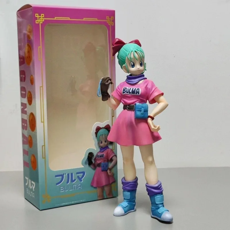 

New 26cm Spot Dragon Ball GK Tenka Budokai Bulma fully painted high quality version hand model boxed ornaments wholesale