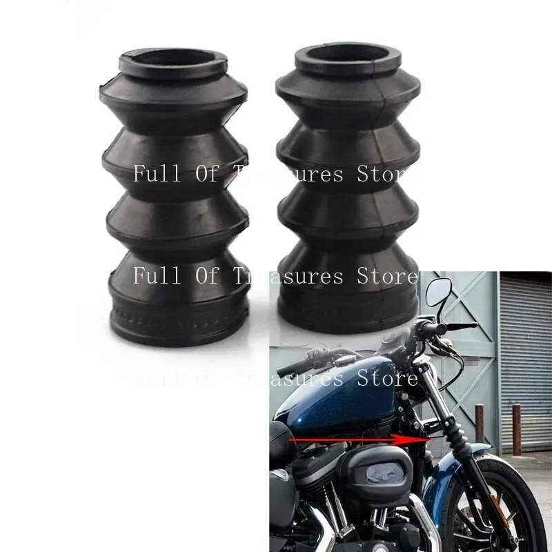 39mm Front Fork Cover Gaiter Gator Boot For   Dyna /Iron 883 XL883/ Sportster 883 1200 Motorcycle Parts Accessory 2PCS