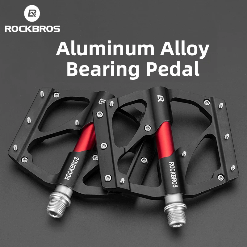 

ROCKBROS Bicycle Pedals Sealed Bearing Aluminum Alloy Body BXM MTB Road Bike Pedals 9/16 Sealed Bearing Cycling Accessories