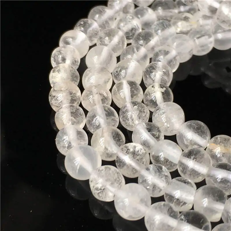 Natural Rock Crystal 108 Prayer Beads Mala Zen Necklace 6mm 8mm 10mm 12mm Tibetan Rosary Malas BRO628