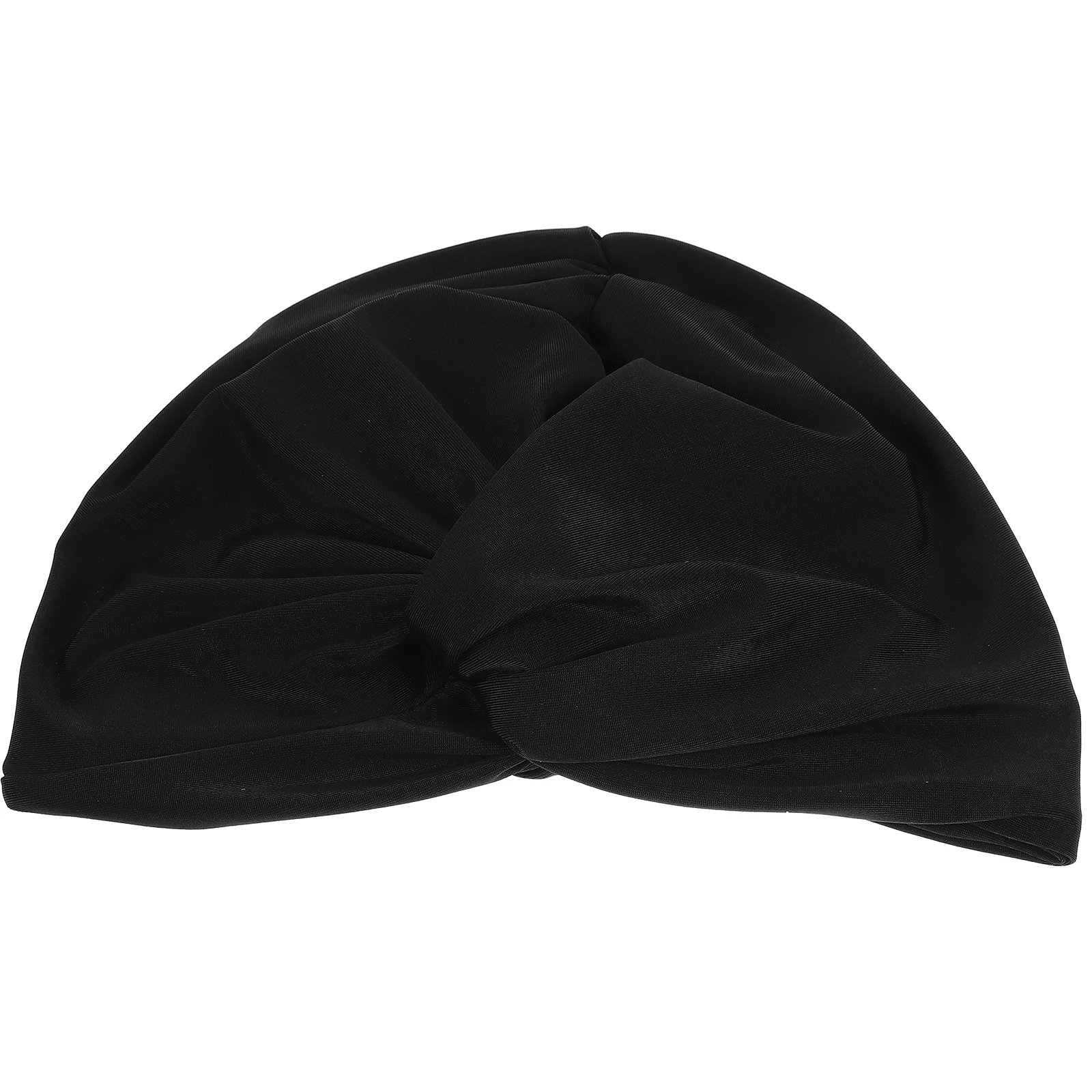 

Swimming Cap Beach Hat Lined Bonnet Cute Turban Waterproof Caps for Women Black Comfortable Miss