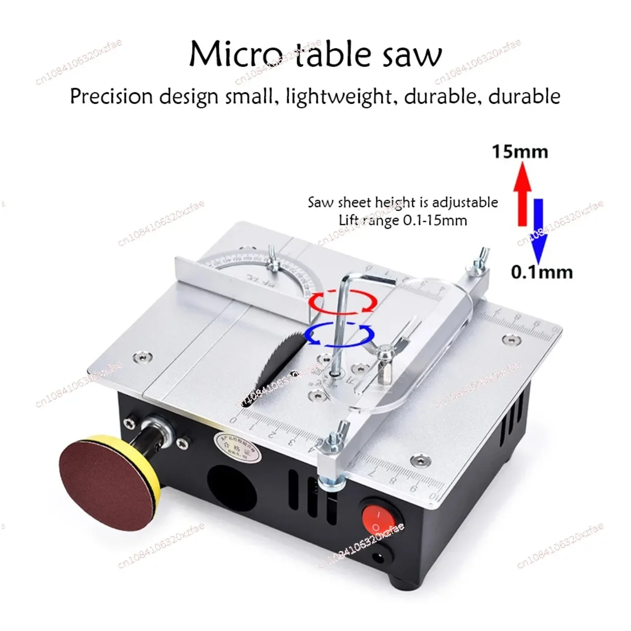 With Vacuum Hose Slicer Mini Table Saw Electric Woodworking Lathe