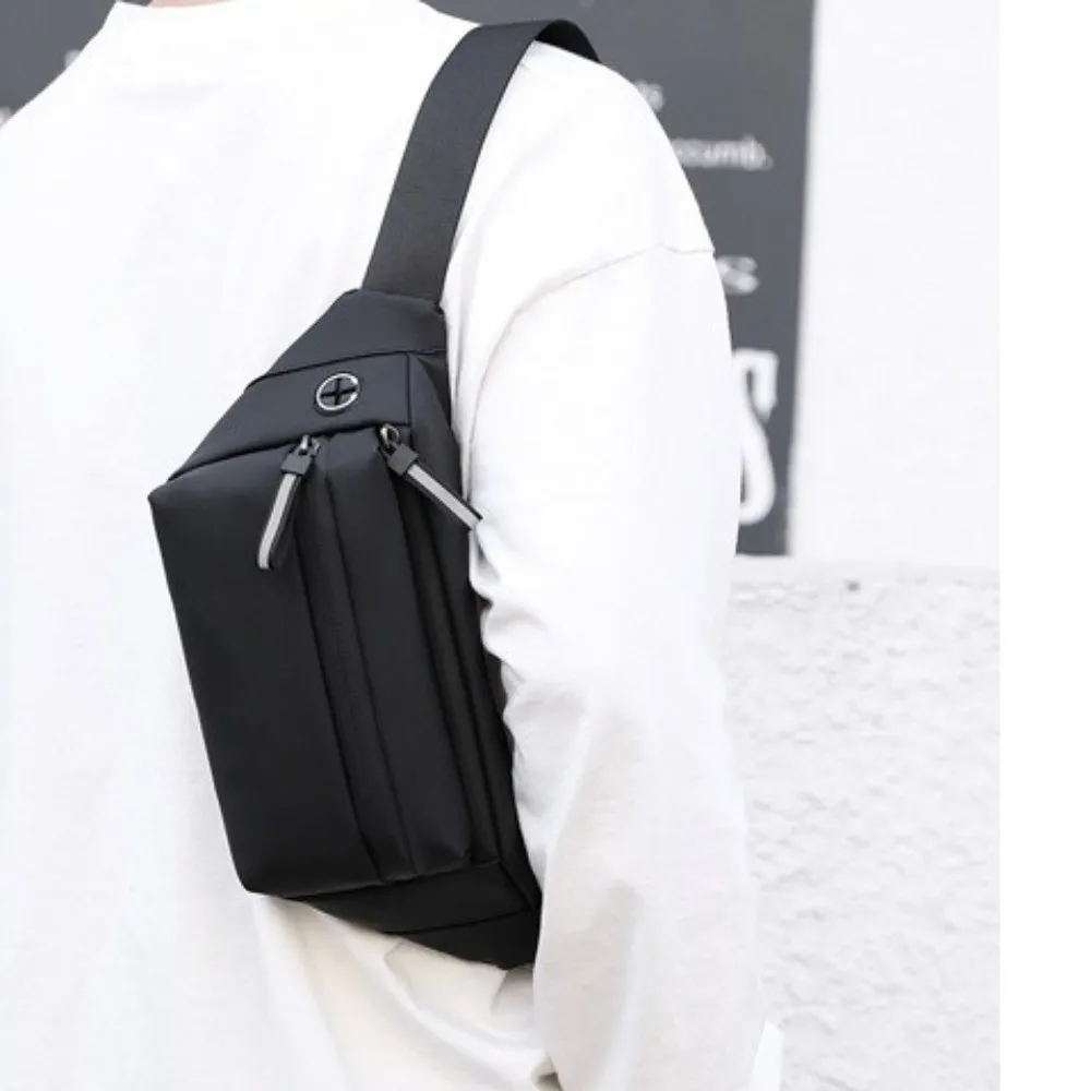 

Waterproof Waist Bag Solid Color Multi-Functional Chest Pack Lightweight Multi-Pocket Design Crossbody Bag