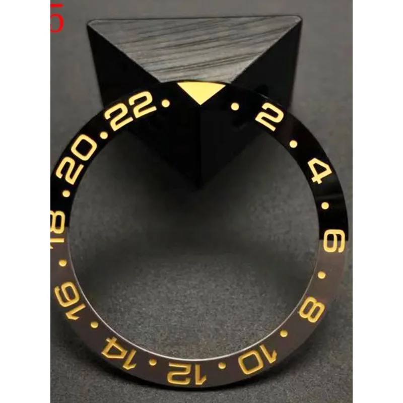 إكسسوارات الساعة حلقة GMT بلونين، مناسبة لقطر حلقة السيراميك الرقمية من سلسلة Greenwich 38 مم #1