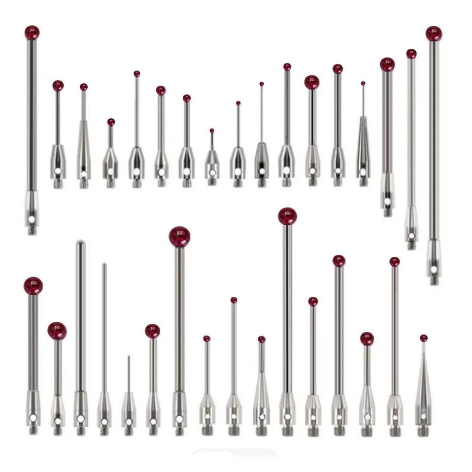 Three coordinate measuring nee dle Renishaw probe Three dimensional measuring nee dle Ruby ball head 0.5/1.0 probe M2M3