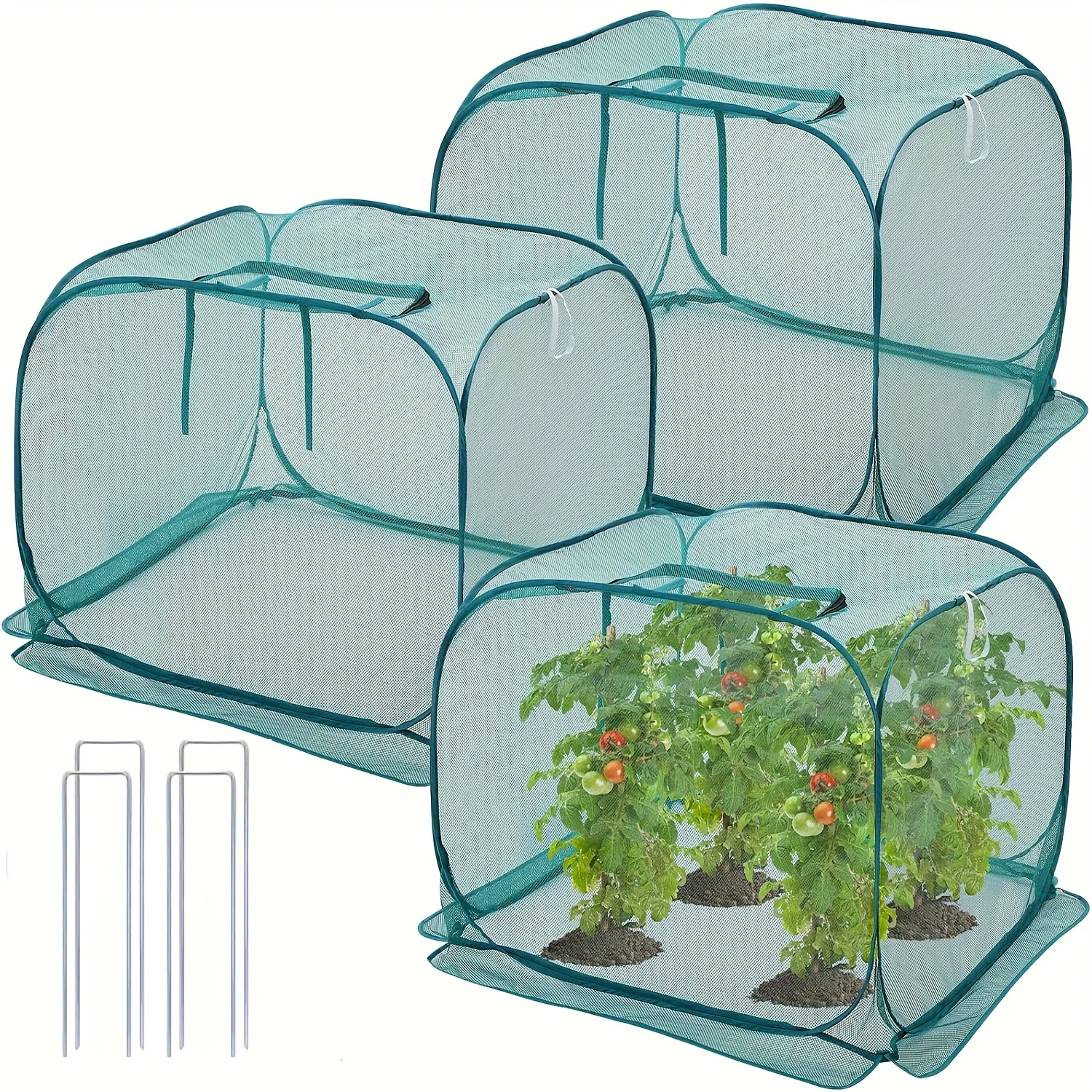 Pop-Up Garden Row Plant Cover Protective Outdoor Accessories Gadget Pot Thermal Blanket for Plants Gardening Things Supplies