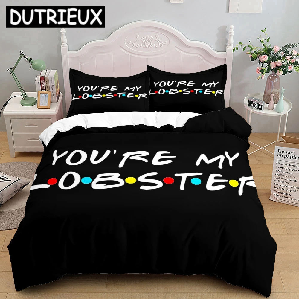 

Friends TV Show - Themed Bedding Set with Duvet Cover and Pillowcase for Home Decor