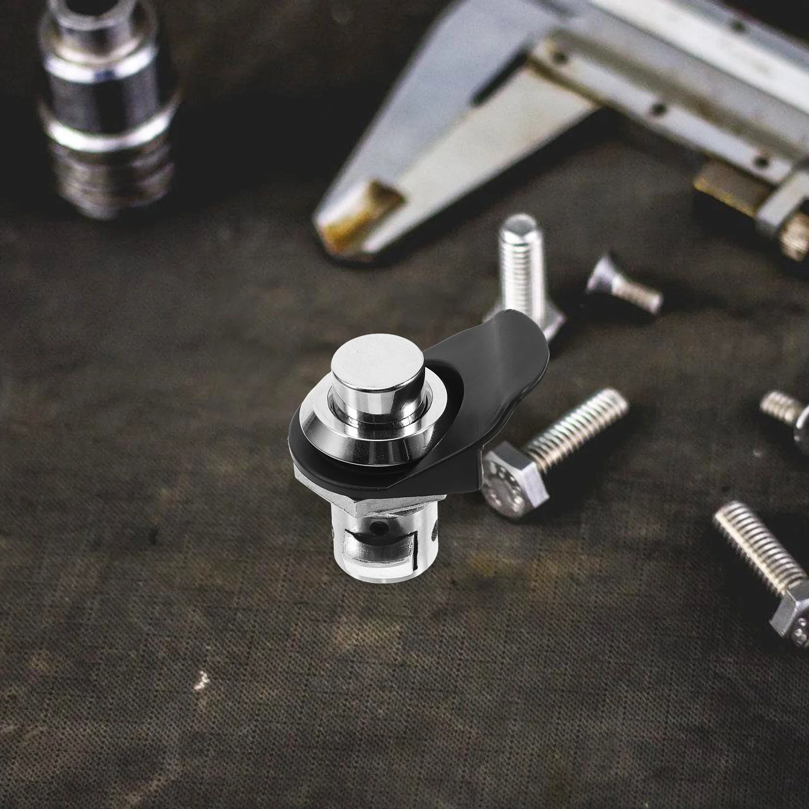 

Push Button Door Latch Alloy Retractable Lock For Tool Box Marine Boat Cabinet Distribution Box Electromechanical