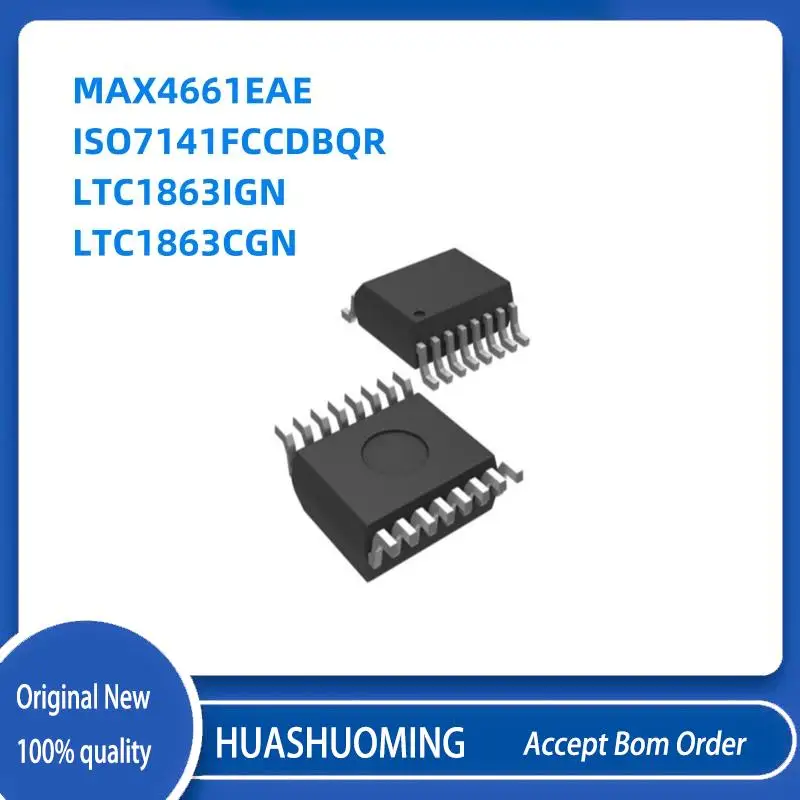 NEW 10Pcs/Lot  MAX4661EAE MAX4661   ISO7141FC ISO7141FCCDBQR   LTC1863IGN LTC1863CGN LTC1863    SSOP16