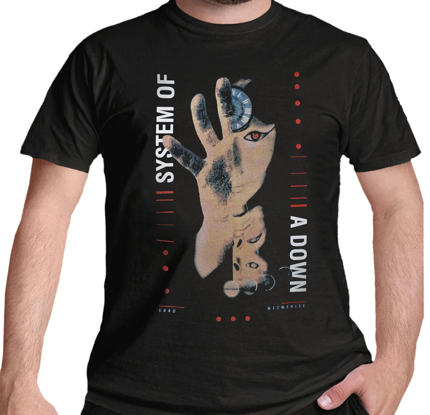 T-shirt System of A Down Pharoah SOAD Pharaoh Mesmerize Logo S à X4XL T-shirt rétro pour concert et usage quotidien