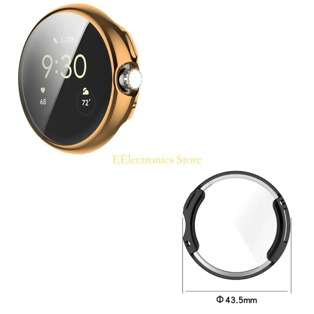 

B03C Противоударный чехол с защитой от царапин Чехол из ТПУ для Pixel Watch 2 Защитная пленка для экрана