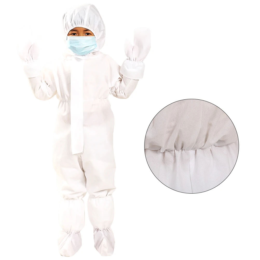 

Children's Disposable One-piece Isolation Suit Lightweight Kids Outdoor Sports Travel Full Body Coverage