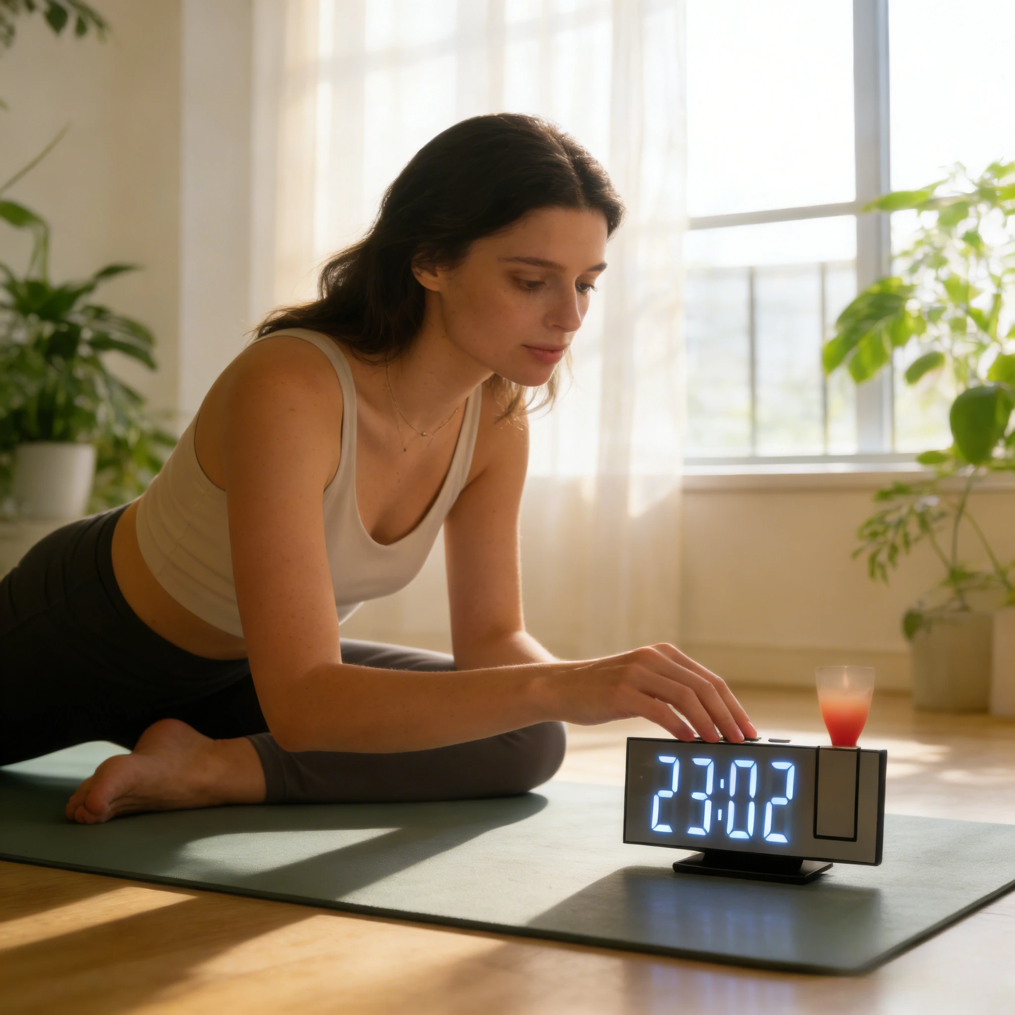Mirror Projection Clock Alarm Digital Temperature Time Projection Watch Desktop Living Room High Grade Sense.