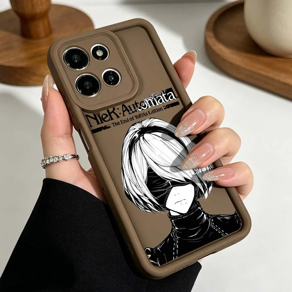 NieR Automata Anime Phone Case For Motorola Moto G86 G85 G75 G56 G06 Edge 70 60 50 Fusion Eye Ladder Silicone Cover view 5