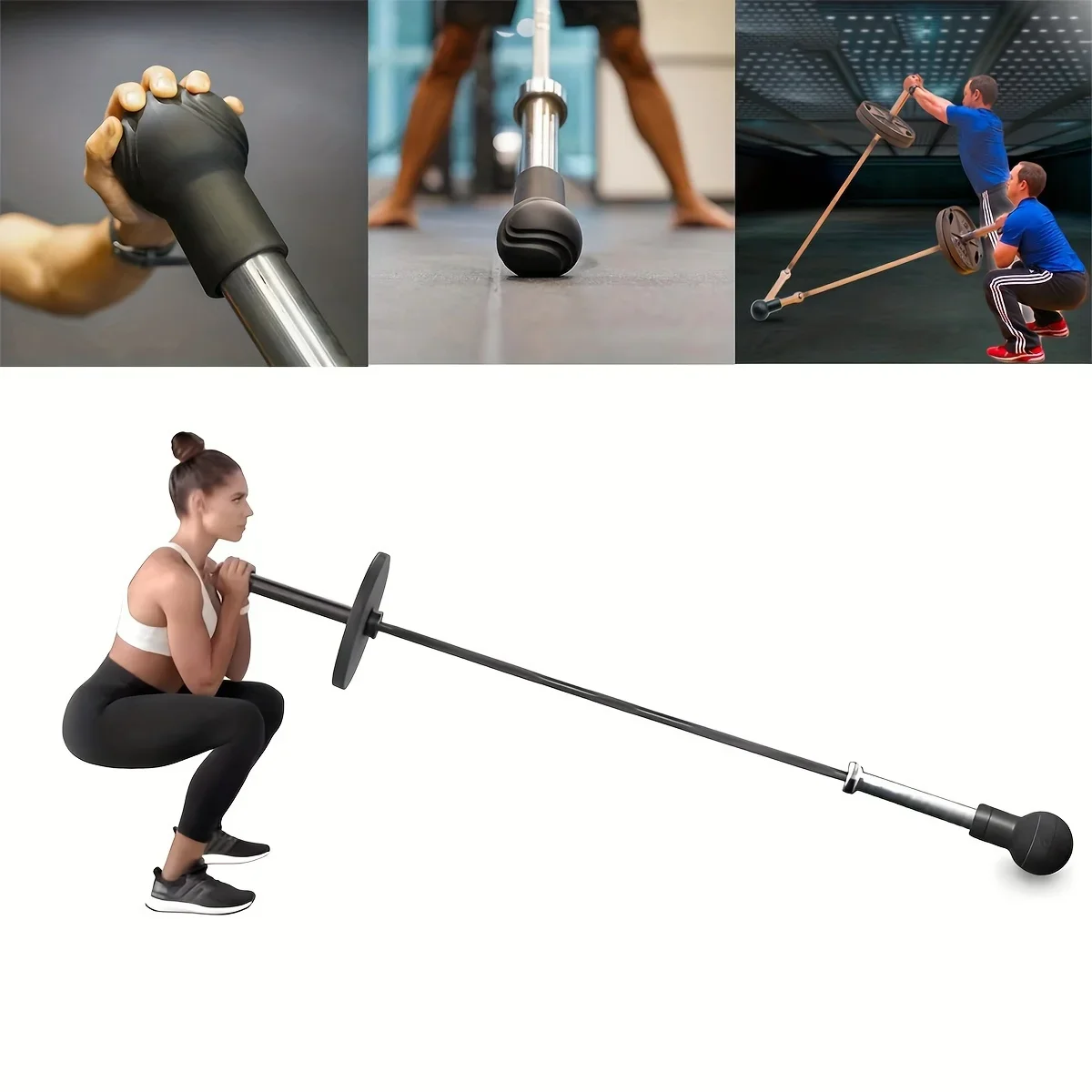 1-teilige Langhantel-Unterhülse, Fitnessgeräte – passend für 2 Zoll/5,08 cm Langhantel, für Kniebeugtraining, Krafttraining